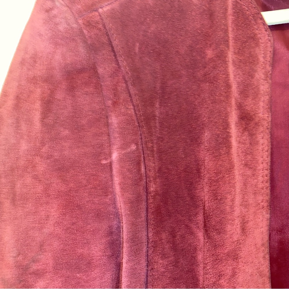 Cropped Suede Jacket - Picture 6 of 9